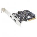 StarTech.com PEXUSB312A3 2ポートUSB-A増設PCIExpressインターフェースカード/各ポートで10Gbpsに対応/USB3.1Gen2(USB3.2Gen2)準拠PCIe拡張カード/標準&ロープロファイル対応
