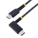 StarTech.com R2CCR-1M-USB-CABLE USBケーブル/USB-C-USB-C/1m/USB2.0/L型右向き/USBPD対応/急速充電&データ転送/高耐久アラミド繊維補強/Type-C充電&同期コード/タイプCL字コネクター