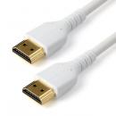StarTech.com RHDMM1MPW プレミアムハイスピードHDMIケーブル1mホワイトPremiumHDMIcable規格認証HDMI2.0準拠イーサネット対応4K/60Hz