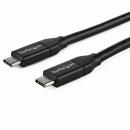StarTech.com USB2C5C1M USB2.0Type-Cケーブル1m給電充電対応(最大5A)USB-C/オス-USB-C/オスUSB2.0規格準拠USB-IF認証済み