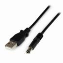 StarTech.com USB2TYPEN1M USB-5VDC電源供給ケーブル1mDCプラグ(外形5.5m/内径2.5mm)