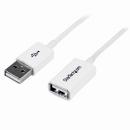 StarTech.com USBEXTPAA3MW 3mホワイトUSB2.0延長ケーブルUSBAオス-USBAメス
