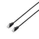 ELECOM LD-GPAM/BK100 LANケーブル/CAT6A準拠/メッシュ/10.0m/ブラック