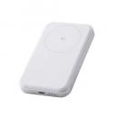 ELECOM DE-C68-5000WH モバイルバッテリー/リチウムイオン電池/Qi2対応ワイヤレス充電器/5000mAh/20W/USB-C入出力×1/ホワイト