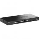 D-Link(ディーリンク) DGS-1530-28S/A1 DGS-1530-28S ギガビットL2スタッカブルスマートマネージドスイッチ、SFPスロット×24、10G SFP+スロット×4、リミテッドライフタイム保証対象