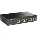 D-Link(ディーリンク) DMS-108P/A1 DMS-108P マルチギガビットアンマネージドスイッチ、PoE++対応(最大230W給電)、10/100/1000/2.5G BASE-T×8、ファンレス、外部電源、メタル筐体