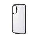 ELECOM PM-G254TSLFCBK Galaxy A36 5G/ハイブリッドケース/TOUGH SLIM LITE/フレームカラー/背面クリア/ブラック