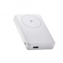 ELECOM DE-C67-10000WH モバイルバッテリー/リチウムイオン電池/Qi2対応ワイヤレス充電器/10000mAh/20W/USB-C入出力×1/UAB-A×1/ホワイト