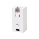 ELECOM T-U06-1ACWH USBタップ/USB-C×1/USB-A×1/AC×1/15W/直挿し/180度スイング/ホワイト