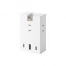 ELECOM T-U07-3AC2WH USBタップ/USB-C×2/USB-A×1/AC×3/20W/直挿し/180度スイング/Support Ber/ホワイト