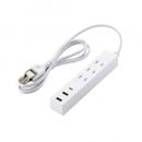 ELECOM T-U08-3A2C15WH USBタップ/USB-C×1/USB-A×2/AC×3/15W/1.5m/ホワイト