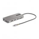 StarTech.com 154B-USBC-MULTIPORT ドッキングステーション/USB-C/3画面/4K HDMI & DP/100W PD/USBハブ/LAN/SD&mSD