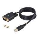 StarTech.com 1P3FFCB-USB-SERIAL USB - RS232Cシリアル変換ケーブル/ストレート/USB 2.0/1m/1ポート/ESD/シリアルコンバーター
