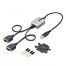 StarTech.com 2P1FFC-USB-SERIAL USB - RS232Cシリアル変換ケーブル/ストレート/USB 2.0/61cm/2ポート/ESD/シリアルコンバータ