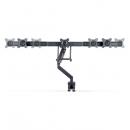 StarTech.com 3M1A3SG-MONITOR-ARM モニターアーム/Cクランプ グロメット固定/3画面/最大27インチ/耐荷重7kg/クロスバー/PC ディスプレイアーム