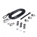 StarTech.com 3M4-DESK-LOCKING-KIT セキュリティワイヤーロックキット/標準スロット対応/ロック 4個/3mケーブル/ノートPC 周辺機器用 盗難防止ケーブル