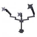 StarTech.com 3MP2AG-MONITOR-ARM モニターアーム/Cクランプ グロメット/3画面/最大27インチ/耐荷重7kg/VESA対応/角度調整/ディスプレイアーム