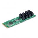 StarTech.com 4P-SATA-M2-ADAPTER M.2 SATAアダプターカード/M.2 NVMe - 4x SATA HDD/SSD/各種OS/SATA拡張 増設用