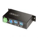 StarTech.com 5G4AINDRM-USB-A-HUB USBハブ/マネージドUSB/USB 3.2 Gen 1 Type-A/4ポート/産業用/ESDレベル4/業務用拡張ハブ