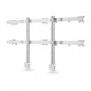 StarTech.com 6-MONITOR-ARM-A モニターアーム/Cクランプ グロメット固定式/6画面/最大32インチ/耐荷重各8kg/VESA/クロスバー/高さ角度調整