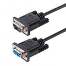 StarTech.com 9FMNM-3M-RS232-CABLE RS232Cシリアルクロスケーブル/3m/D-Sub9 ピン/メス・オス/DTEデバイス対応/Null Modem