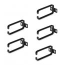 StarTech.com CMHOOK1UN5PK サーバーラック ケーブルホルダー/5個入/1U/4.5 x 10cm/19インチ/Dリングフック/ケーブルオーガナイザー