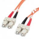 StarTech.com FIBSCSC2 光ファイバーケーブル/SCSC/2m/OM1マルチモード/62.5/125/2芯/10G/UPC/LSZH/ネットワーク