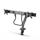 StarTech.com H2M1AS2-MONITOR-ARM モニターアーム/Cクランプ固定式/2画面/最大27インチ/耐荷重15kg/VESA対応/クロスバー/高さ角度調整