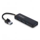 StarTech.com H5A4A-USB-HUB USB 3.0ハブ/4ポート USB-A/5Gbps/過電流保護機能/バスパワー/小型 ポータブル USBスプリッター