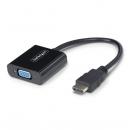 StarTech.com HD2VGAE3 HDMI - VGA変換アダプター/1920x1080（1080p）/アクティブ/ブラック/PC ディスプレイ 映像変換