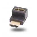 StarTech.com HDMI2HDMIMFDN HDMI 2.0アダプター/L型上向き/オス-メス/4K60Hz/High Speed/方向変換 コネクター