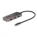 StarTech.com MST14CD123DP USB-C - DisplayPort 1.4変換アダプター/3画面/4K60Hz/Windowsのみ/モニター拡張ハブ