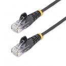StarTech.com N6PAT15MBKS CAT6 LANケーブル/スリム/15m/ブラック/PoE/スナッグレス/より線/カテゴリ6 イーサネットケーブル