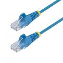 StarTech.com N6PAT15MBLS CAT6 LANケーブル/スリム/15m/ブルー/PoE/スナッグレス/より線/カテゴリ6 イーサネットケーブル