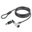 StarTech.com NBLWK-LAPTOP-LOCK セキュリティーワイヤーロック/2m/シリンダー錠/Noble Wedgeスロット対応/ノートパソコン ノートブックPC