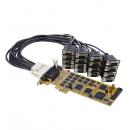 StarTech.com PEX16S550LP RS232C シリアルポート拡張カード/PCIe x1/16ポート RS232C/DB9 アダプター/Windowsのみ