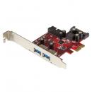 StarTech.com PEXUSB3S2EI USB-A拡張カード/PCIe 2.0 x1/4ポートUSB-A 3.2 Gen 1/インターフェース/Windows