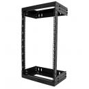 StarTech.com RACK-18U-20-WALL-OA サーバーラック/オープンフレーム/壁掛け型/19インチ/18U/2ポスト/奥行30.5cm～50.8cm/耐荷重90kg