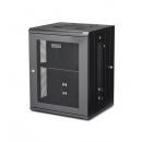 StarTech.com RK1520WALHM サーバーラック/壁掛型キャビネット/15U/4ポスト/取付奥行41cm/耐荷重90kg/ヒンジ付/ネットワーク機器収納用