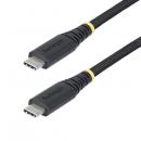 StarTech.com S2CEPR3M-USB-CABLE USB-Cケーブル/3m/USB 2.0/Type-C/240W 5A/USB-IF/ブラック/高速充電 データ転送