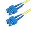 StarTech.com SMDOS2SCSC30M 光ファイバー ケーブル/OS2シングルモード/30m/SC-SC/2芯/デュプレックス/LSZH/イエロー/オプティカル