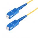 StarTech.com SPSMSCSC-OS2-30M 光ファイバー ケーブル/OS2シングルモード/30m/SC-SC/1芯/シンプレックス/LSZH/イエロー/オプティカル