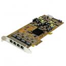 StarTech.com ST4000PEXPSE LANカード/PCI Express x4/4ポート/GbE/PoE & PSE/ネットワーク インターフェース カード