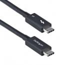 StarTech.com TBLT5MM1M240W Thunderbolt 5ケーブル/1m/8K60Hz/80Gbps/240W PD/ブラック/認証品 高速データ転送