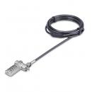 StarTech.com UNIVC4D-LAPTOP-LOCK セキュリティーワイヤーロック/2m/4桁ダイヤル式/標準スロット対応/盗難防止 ノートパソコン コンビネーション錠