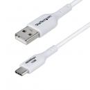 StarTech.com USB2AC1MNCWHE USBケーブル/USB 2.0 Type-A - Type-C/1m/3A 15W/USB充電器 モバイルバッテリー対応