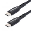 StarTech.com USB2CC3MBKE USB-C充電ケーブル/3m/USB 2.0/60W/PD 2.0/オス-オス/ブラック/Type-C 高速充電コード