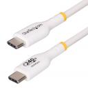 StarTech.com USB2EPR2MW USB-C充電ケーブル/2m/USB 2.0/240W/PD 3.1 EPR/USB-IF/ホワイト/急速 高速充電