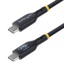 StarTech.com USB2EPR4M USB-C充電ケーブル/4m/USB 2.0/240W/PD 3.1 EPR/USB-IF/ブラック/急速 高速充電