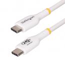 StarTech.com USB2EPR4MW USB-C充電ケーブル/4m/USB 2.0/240W/PD 3.1 EPR/USB-IF/ホワイト/急速 高速充電